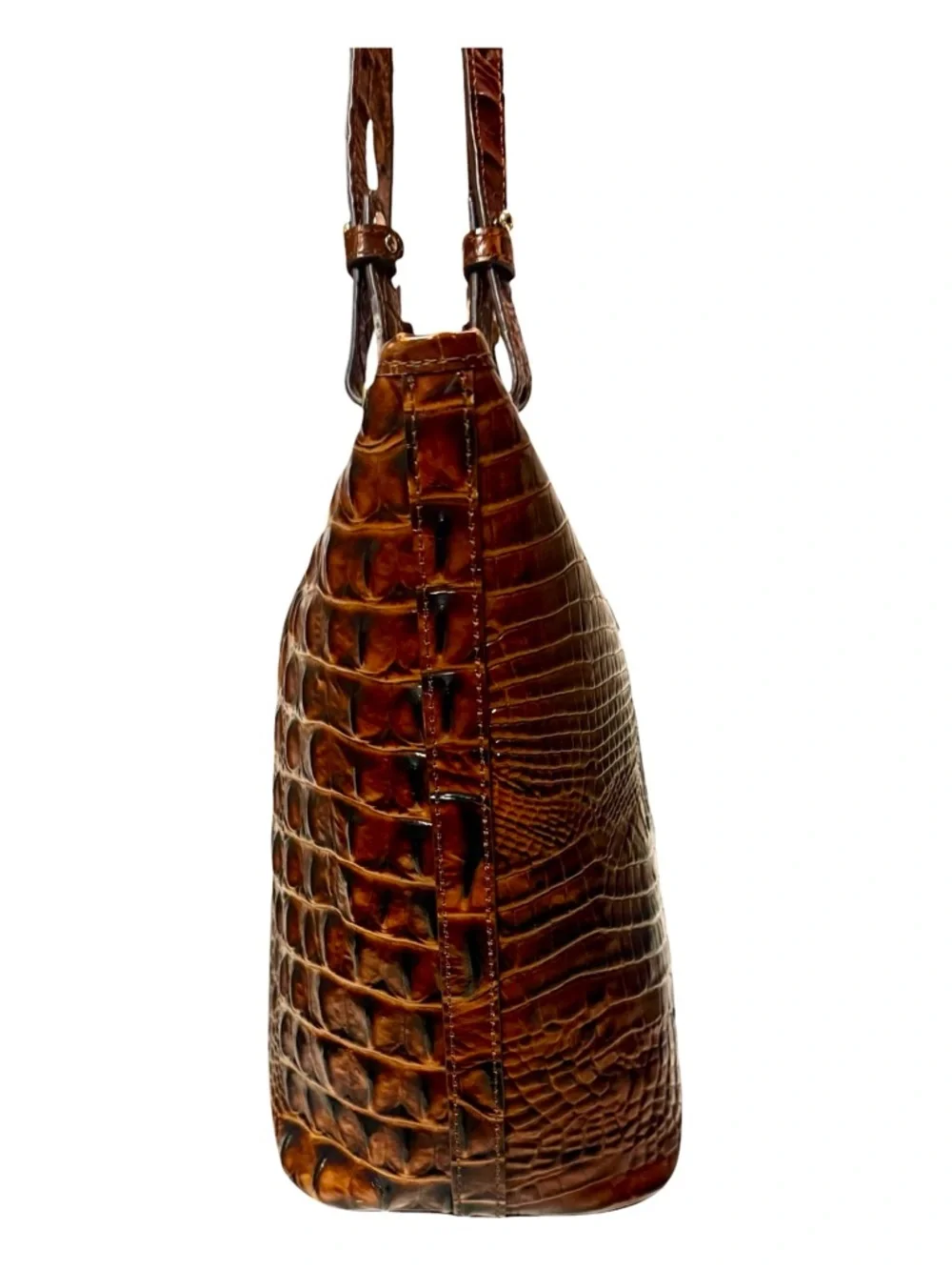 Brahmin Medium Asher Tote in Pecan Melbourne Leather - Clean & Dust Bag Included - Picture 3 of 9